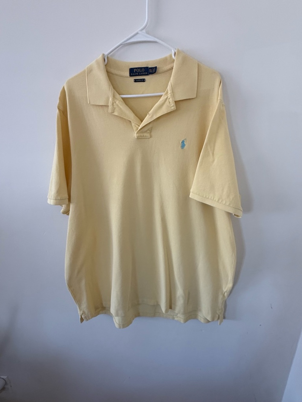 Ralph Lauren Pale Yellow Short Sleeve Polo